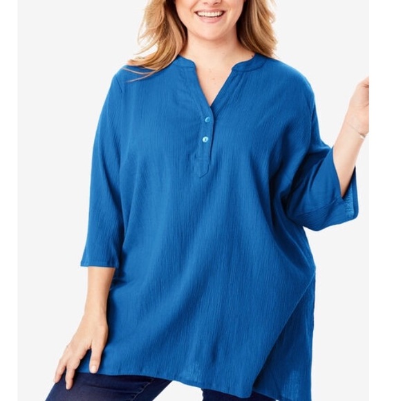 Tops - NWT 18/20 cotton maxi tunic